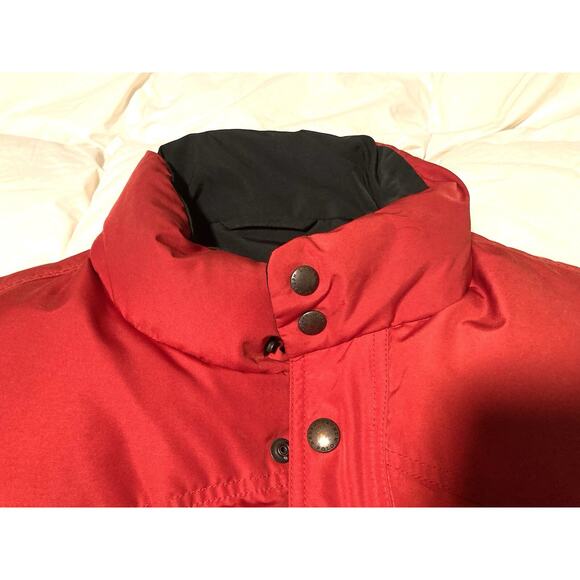 Vintage Polo Ralph Lauren Reversible Western Snap Puffer Red & Black Down Vest L - Picture 3 of 11